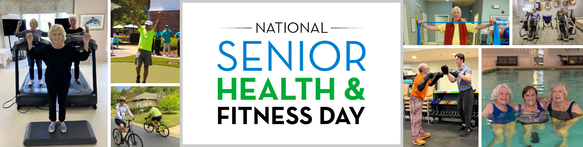 National Senior Health & Fitness Day Banner