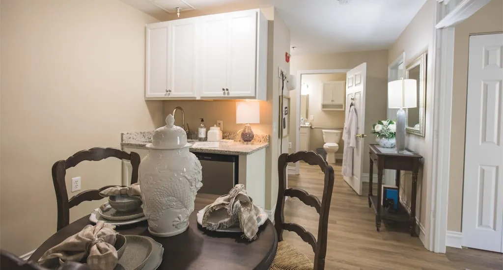 The Charlotte Assisted Living Memory Care | Villa Apartment Kitchen 11